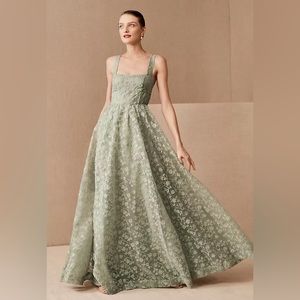 BHLDN Anthropologie NWOT Phoebe Organza Maxi Dress